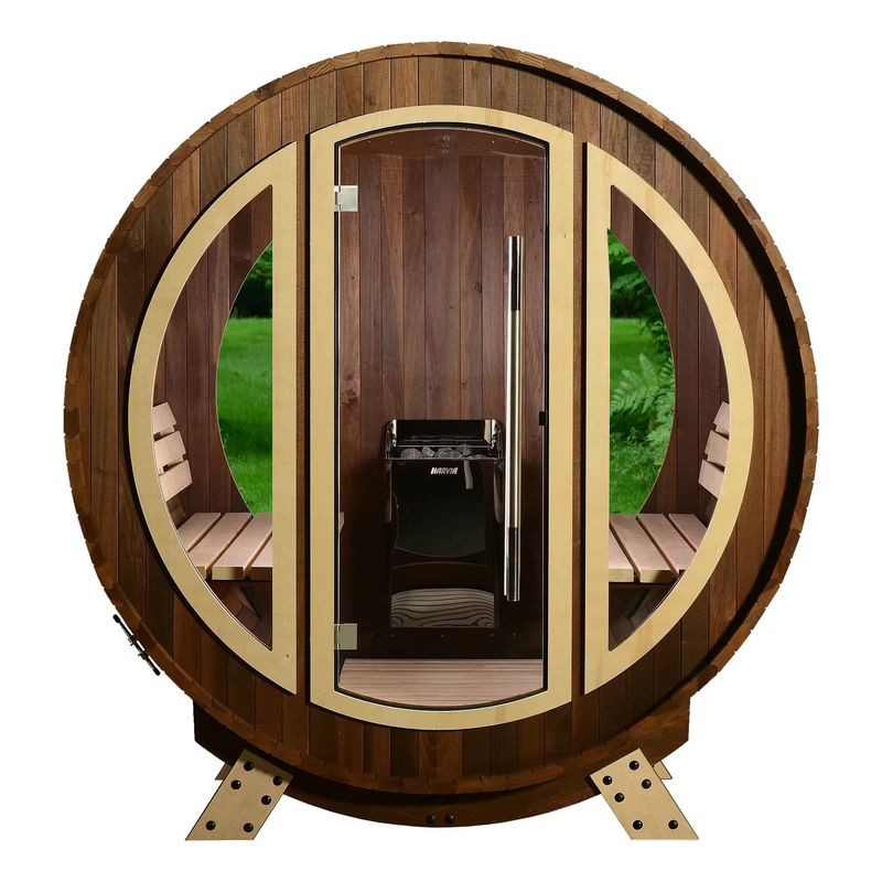 Materiale principale Legno massello 2025 Sauna quadrata di lusso Sauna a vapore in legno all'aperto Legno finlandese Sauna a vapore a secco per 6 persone