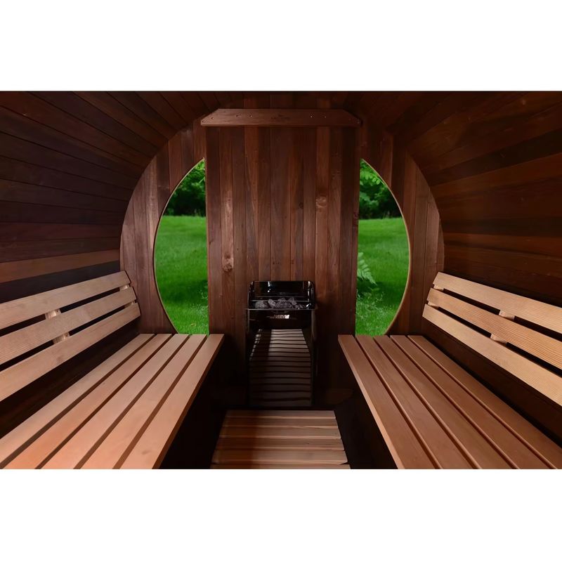 Materiale principale Legno massello 2025 Sauna quadrata di lusso Sauna a vapore in legno all'aperto Legno finlandese Sauna a vapore a secco per 6 persone