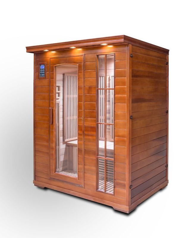 Sauna a infrarossi Sala di disintossicazione bagnata interno Pannello di controllo del computer Onda luminosa Bagno a vapore sudato bagnato