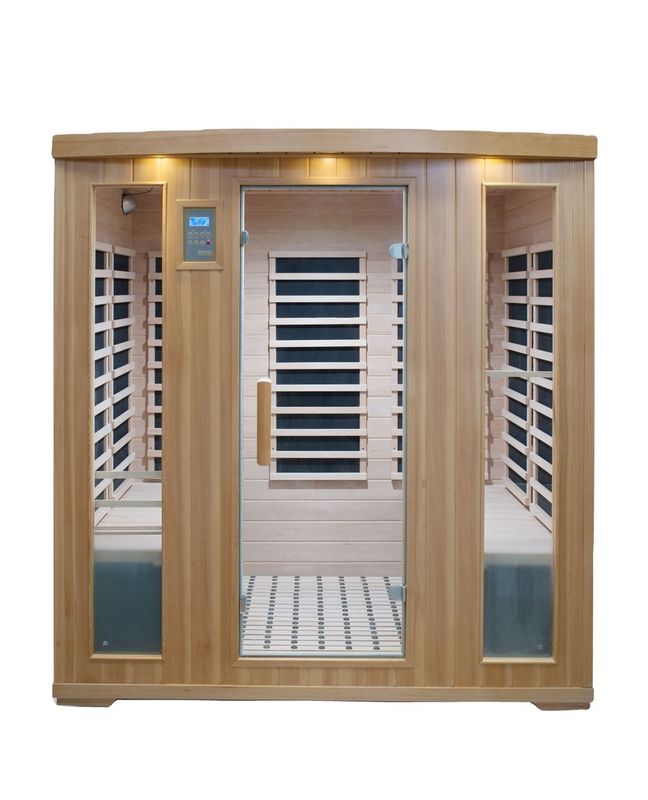 Sauna in legno di alta qualità con bagno di vapore a infrarossi incluso 2021, con pannello di controllo computerizzato, asciugatore a vapore, doccia a vapore, offerte speciali