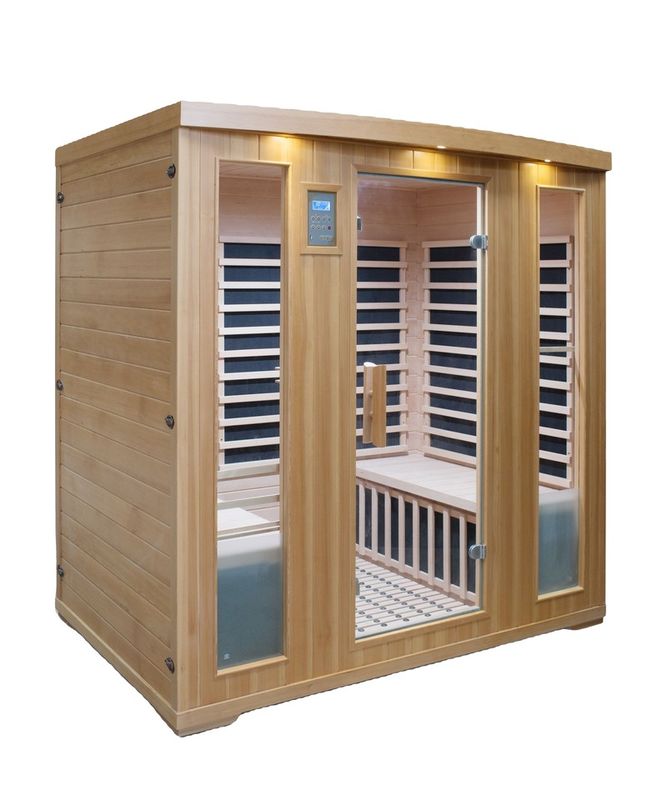 Nuovo design 2021 Tradizionale Personalizzato Vendita calda Asciugatrice a vapore chiusa Cabina doccia a vapore Sauna a infrarossi Bagno turco in legno