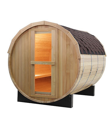 2021 Hot Selling Sauna di legno massello Hemlock Sauna a vapore satura Sauna popolare per computer all'aperto Eco Sauna Barrel Sauna a vapore satura tradizionale/legno di cedro rosso