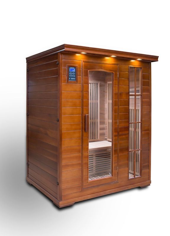 Cabina sauna a infrarossi a doppia onda per la stanza di vapore per computer, pannello di controllo per la sudorazione, disintossicazione completa del corpo
