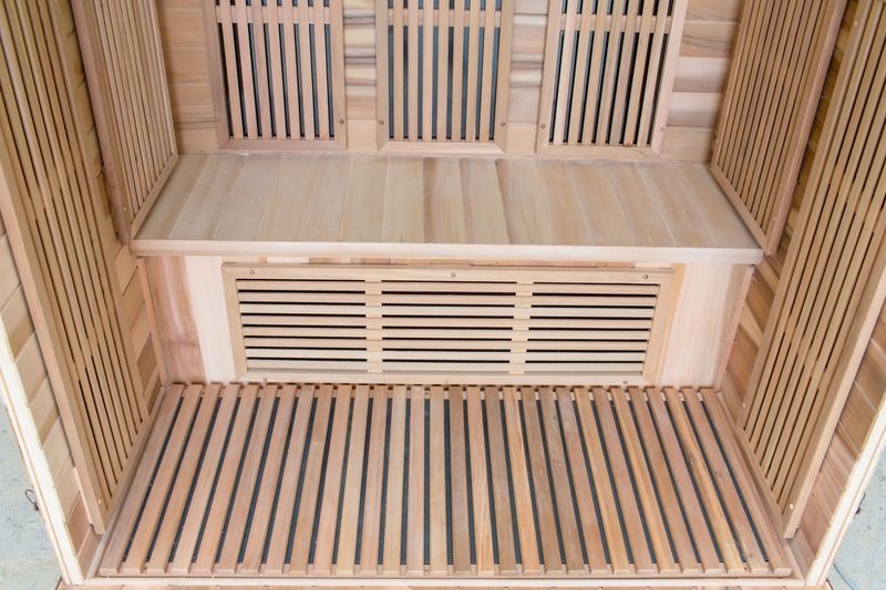 Cabina sauna a infrarossi a doppia onda per la stanza di vapore per computer, pannello di controllo per la sudorazione, disintossicazione completa del corpo