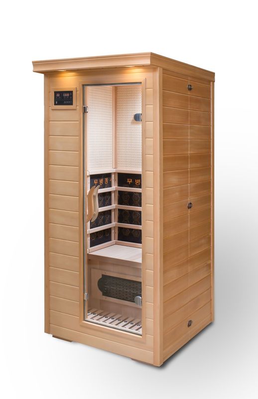 2021 Sauna per computer Casa di bellezza Detox Sauna Camera popolare Eco-friendly Sauna in legno Hemlock Legno massello Acqua bollente Bagno Corea Giappone Far Infrared