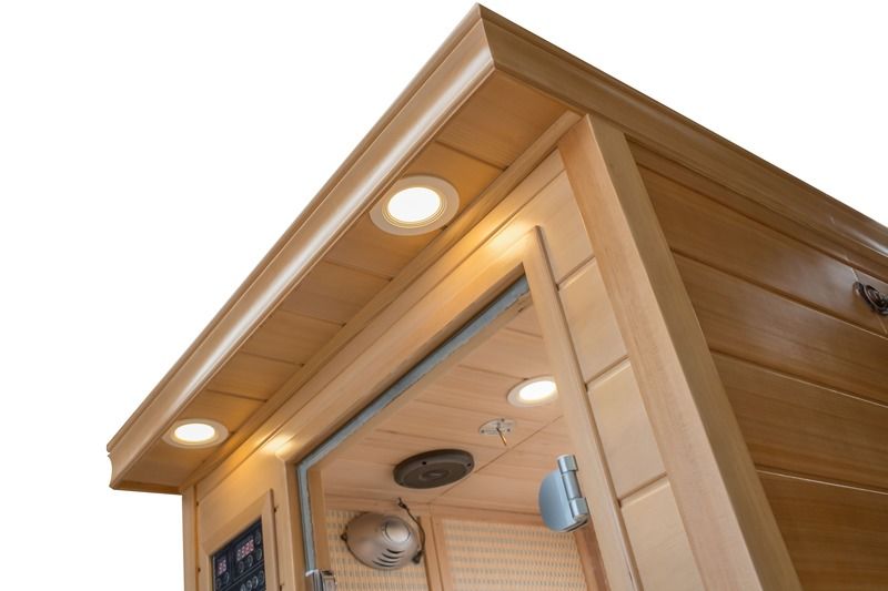 2021 Sauna per computer Casa di bellezza Detox Sauna Camera popolare Eco-friendly Sauna in legno Hemlock Legno massello Acqua bollente Bagno Corea Giappone Far Infrared