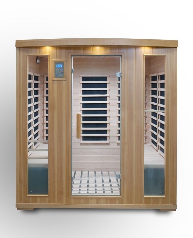 Hemlock Computer Controlled Sauna Computer Control Panel Classic 3 Persone Detox Modus Umidità Famiglia Top Vendita Infrarossi Lontano