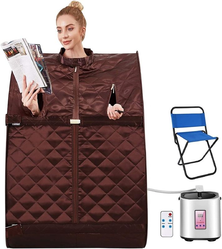 Sauna portatile personale Spa interno Tenda Pannello di controllo del computer Pannello di controllo del computer Controllo remoto a vapore Una persona Sauna per il rilassamento a casa Detox terapeutico
