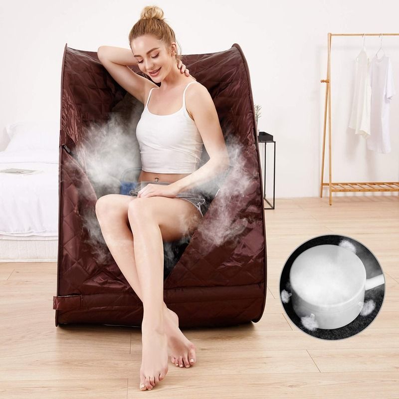 Sauna portatile personale Spa interno Tenda Pannello di controllo del computer Pannello di controllo del computer Controllo remoto a vapore Una persona Sauna per il rilassamento a casa Detox terapeutico