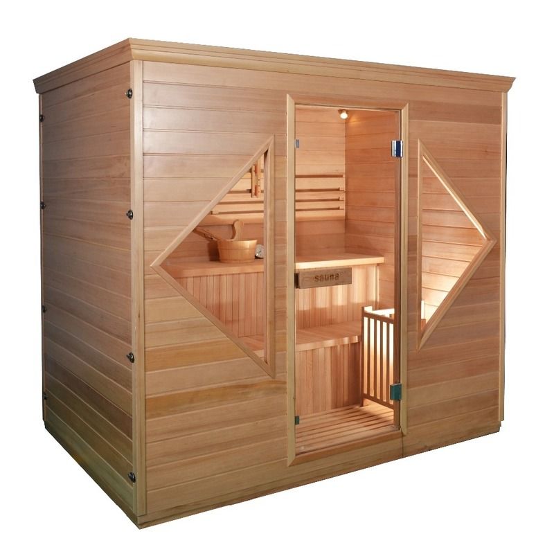 2021 New Design Canada Custom Hemlock Tradizionale NO EMF Sauna a vapore Stufa a legno massello Sauna tradizionale Sala per terapia