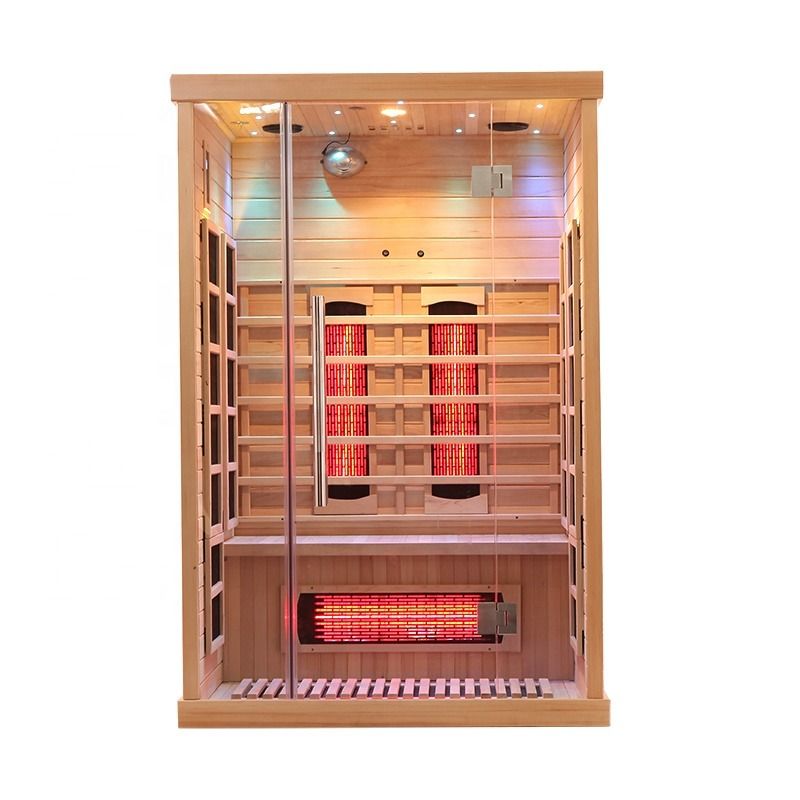 Sauna in legno tradizionale a basso costo Infrarosso esterno Infrarosso legno 2 persone