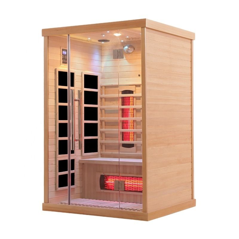 Sauna in legno tradizionale a basso costo Infrarosso esterno Infrarosso legno 2 persone