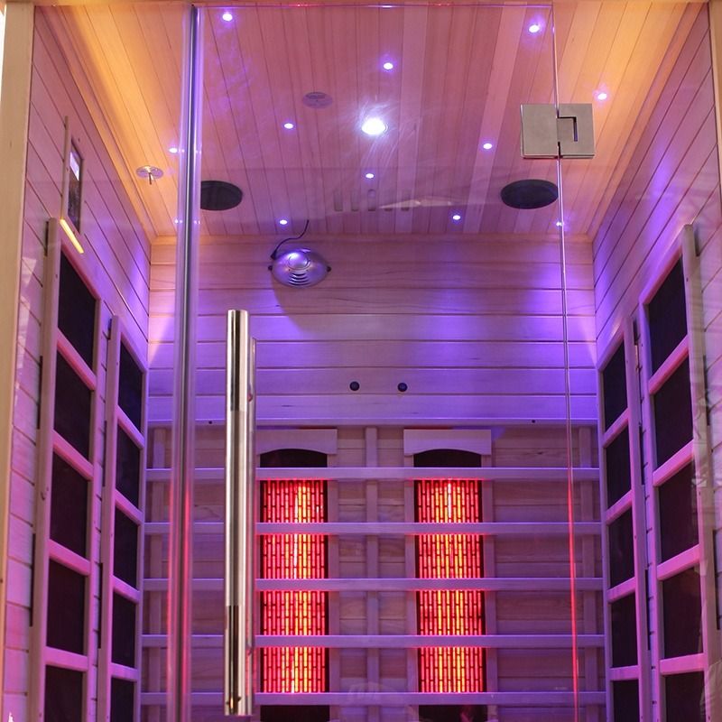 Sauna in legno tradizionale a basso costo Infrarosso esterno Infrarosso legno 2 persone