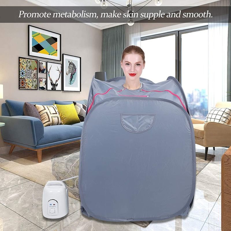 USA UE Moderna popolare portabile ripiegabile Sauna a vapore Sala Sauna a vapore leggera Spa personale per la perdita di peso a casa Detox relax