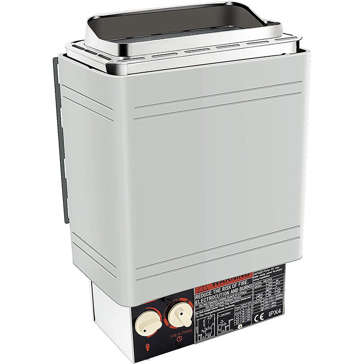 Modern Electric Sauna Heater Stove Dry Steam Bath con Controller Interno Spa Shower per la Casa Hotel Sauna in acciaio inox