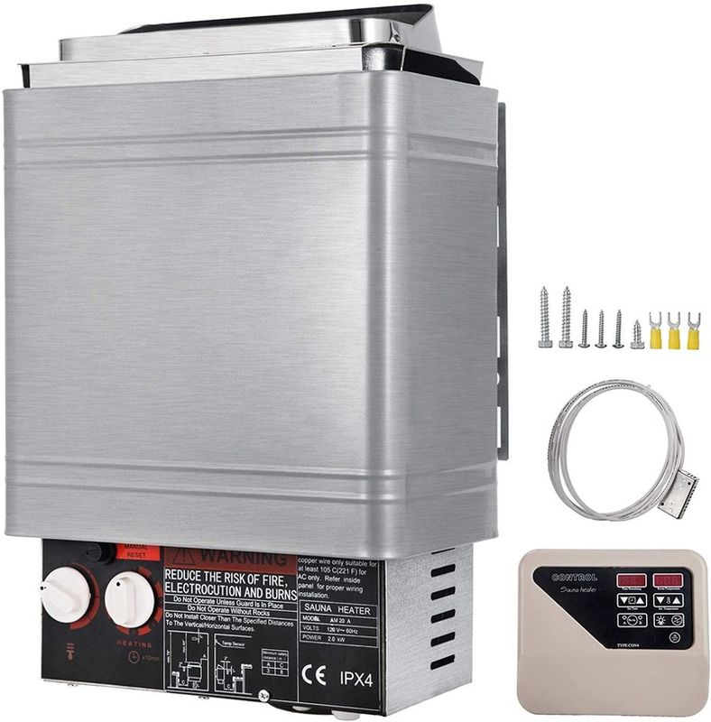 Scaldabagno secco moderno 9KW Stufa da bagno con acqua bollente 220V-240V Controller Casa elettrica Hotel Sala sauna esterna