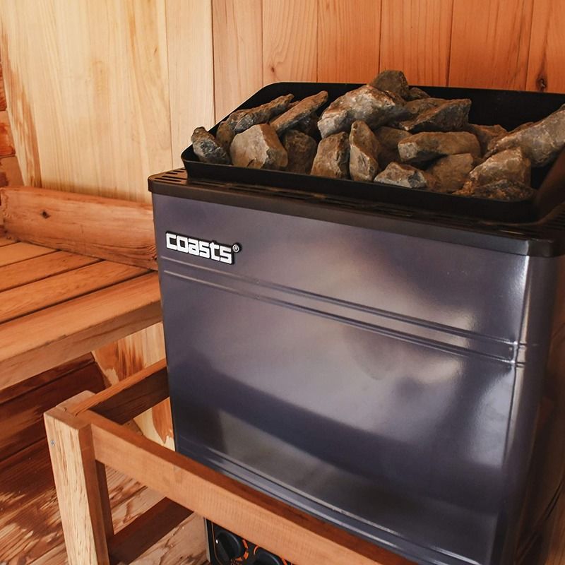 Stufa per sauna moderna 6kW 240V SCAM 3 Controller digitale Guscio in lamiera zincata per bagno turco spa sauna