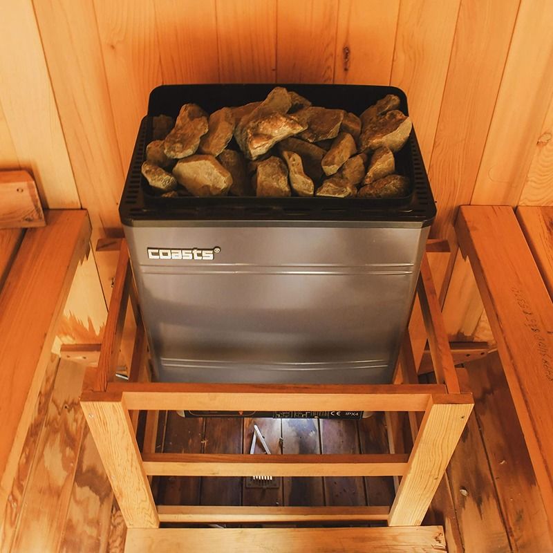 Stufa per sauna moderna 6kW 240V SCAM 3 Controller digitale Guscio in lamiera zincata per bagno turco spa sauna