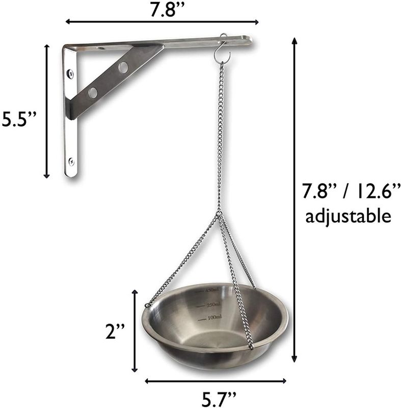 Tazza tradizionale di olio di sauna Sauna Aromaterapia Diffusore di profumi di olio essenziale per sauna e portaolio di spa sospeso